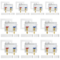 10 Pcs 1/2" PEX Expansion (F1960) Inlet, Washing Machine Outlet Box, Center Drain
