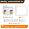 10 Pcs 1/2" CPVC PPE Intet, Washing Machine Outlet Box