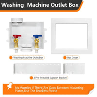 10 Pcs 1/2" CPVC PPE Intet, Washing Machine Outlet Box