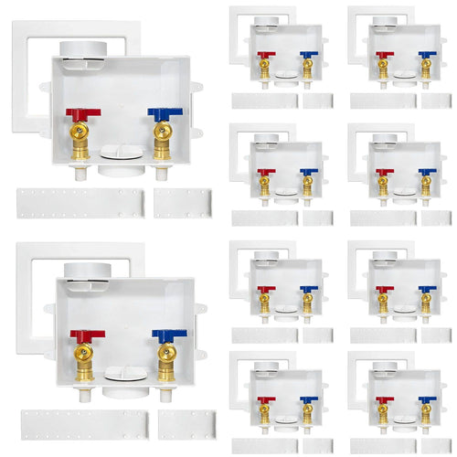 10 Pcs 1/2" CPVC PPE Intet, Washing Machine Outlet Box