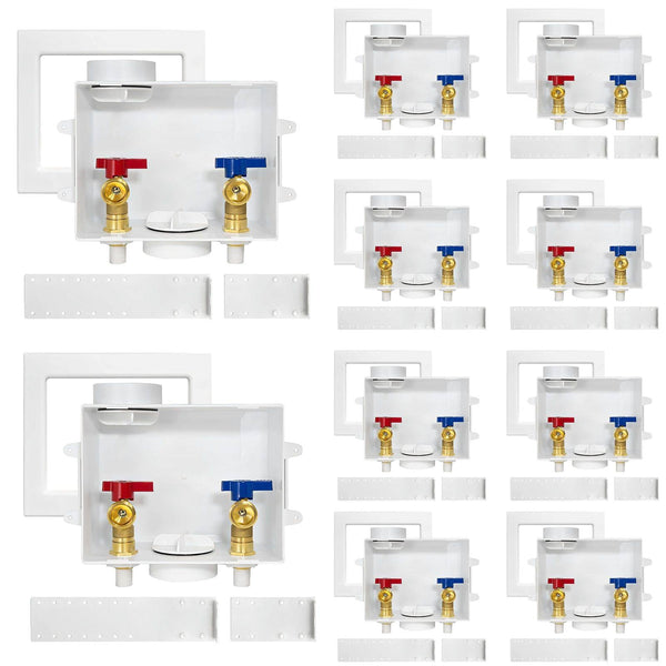 10 Pcs 1/2" CPVC PPE Intet, Washing Machine Outlet Box