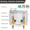 10 Pcs 1/2" PEX Crimp (F1807) Inlet, Washing Machine Outlet Box, with Stainless Steel Water Hammer Arrestor
