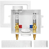 1/2" PEX Crimp (F1807) Inlet, Washing Machine Outlet Box, with Stainless Steel Water Hammer Arrestor Plumbingsell