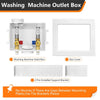 10 Pcs 1/2" CPVC PPE Intet, Washing Machine Outlet Box, with Stainless Steel Arrestor
