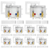 10 Pcs 1/2" CPVC PPE Intet, Washing Machine Outlet Box, with Stainless Steel Arrestor