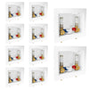 10 Pcs 1/2" Push Fit Inlet, Washing Machine Outlet Box, with Stainless Water Hammer Arrestor