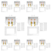10 Pcs 1/2" PEX Crimp (F1807) Inlet, Washing Machine Outlet Box, Single Control Valve, Copper Water Hammer Arrestor