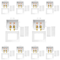10 Pcs 1/2" PEX Crimp (F1807) Inlet, Washing Machine Outlet Box, Single Control Valve, Copper Water Hammer Arrestor