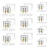 10 Pcs 1/2" PEX Expansion (F1960) Inlet, Washing Machine Outlet Box, Single Control Valve, with SS Hammer Arrestor