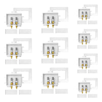 10 Pcs 1/2" PEX Expansion (F1960) Inlet, Washing Machine Outlet Box, Single Control Valve, with SS Hammer Arrestor