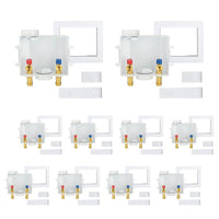 10 Pcs 1/2" Copper Press Inlet, Washing Machine Outlet Box, Center Drain