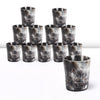 Whiskey Shot Cups Set Odin Pattern Real Ox Horn 6.5 oz, Pack 4, 8 & 12