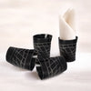 Whiskey Shot Cups Set Web Pattern Real Ox Horn 6.5 oz, Pack 4, 8 & 12