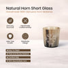Whiskey Shot Cups Set Wayfinder Pattern Real Ox Horn 6.5 oz, Pack 4, 8 & 12