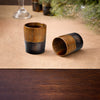 Whiskey Shot Cups Set Strips Pattern Real Ox Horn 6.5 oz, Pack 4, 8 & 12