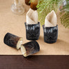 Whiskey Shot Cups Set Sunburst Pattern Real Ox Horn 6.5 oz, Pack 4, 8 & 12