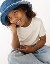 WWJD Denim Kids Bucket Hat