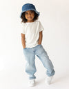 WWJD Denim Kids Bucket Hat