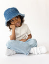 WWJD Denim Kids Bucket Hat