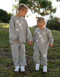 WWJD Varsity Kids Crewneck