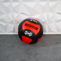 Medicine Ball / Wall Ball - Muscle D Fitness - Heavy Duty Stitching - Multi-Panel Design - 14" Diameter