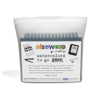 Watercolors To-Go Kit – Travel Friendly – 12 Colors