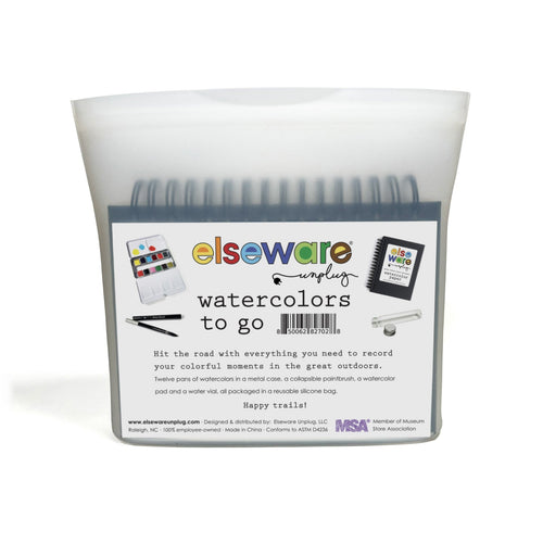 Watercolors To-Go Kit – Travel Friendly – 12 Colors