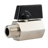 Mini Ball Valve, 1/4" Male NPT x 1/4" Female NPT Thread (Lead Free)