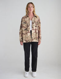 What a Friend in Jesus Camo Shacket