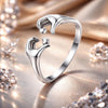 S925 Oxidized Silver 0.17cm Ring
