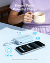 Anker Zolo Power Bank (10K, 30W) with a 5.4-inch (13.7 cm) built-in USB-C cable.