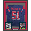 Framed Autographed/Signed Will Anderson Jr. 35x39 Houston Blue Alternate Football Jersey JSA COA