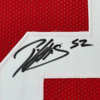 Framed Autographed/Signed Patrick Willis 35x39 San Francisco Red Football Jersey Beckett BAS COA