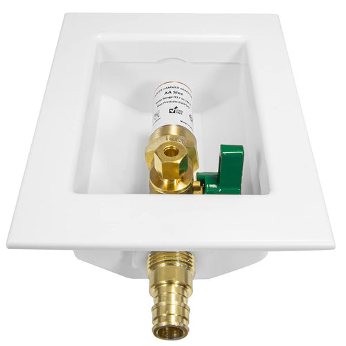 10 Pcs 1/2" PEX Expansion (F1960) Inlet, Ice Maker Outlet Box, with Copper Arrestor