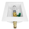 1/2" PEX Expansion (F1960) Inlet, Ice Maker Outlet Box, with Stainless Steel Arrestor Plumbingsell