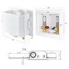 10 Pcs 1/2" CPVC PPE Intet, Washing Machine Outlet Box, with Stainless Steel Arrestor