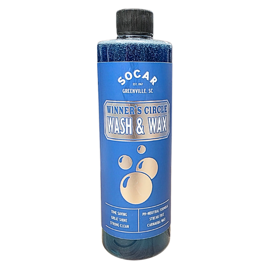 SOCAR Wash n Wax - pH Neutral Car Wash Soap Infused with Carnauba Wax