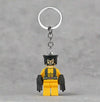 Wolverine Minifigure Custom Keychain - Custom Brick-Compatible Minifigure