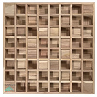 Wood Acoustic Diffuser Panel | Solid Paulownia Wood Sound Diffuser for Studios & Home Theaters