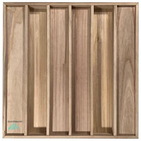 Wood Acoustic Diffuser Panel | Solid Paulownia Wood Sound Diffuser for Studios & Home Theaters