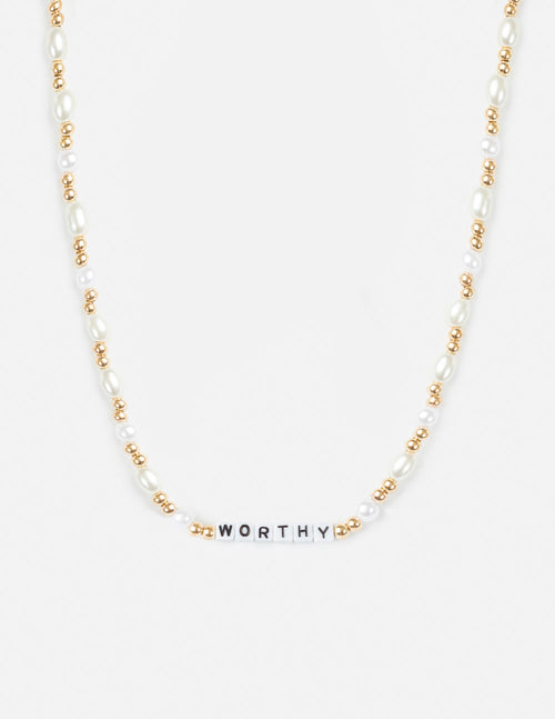 Worthy Letter Necklace