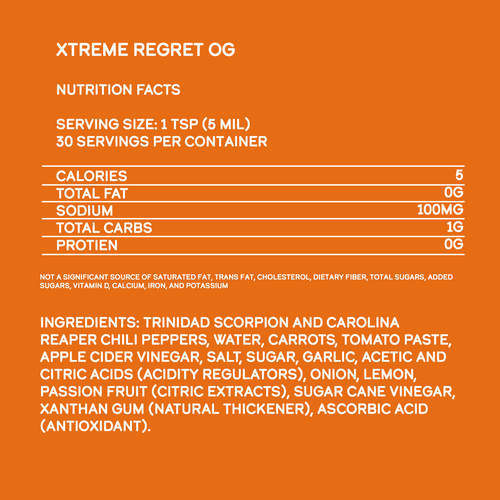 Xtreme Regret Hot Sauce