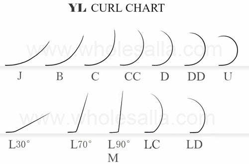 LC, LD  curl Lashes 【Best Quality Ever】Cashmere Extra Matte Dark Black Lashes 0.03mm