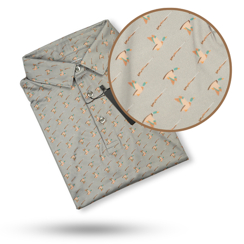 "One More Pass" Golf Polo Bow Crew Apparel - Bow Hunting Lifestyle Apparel