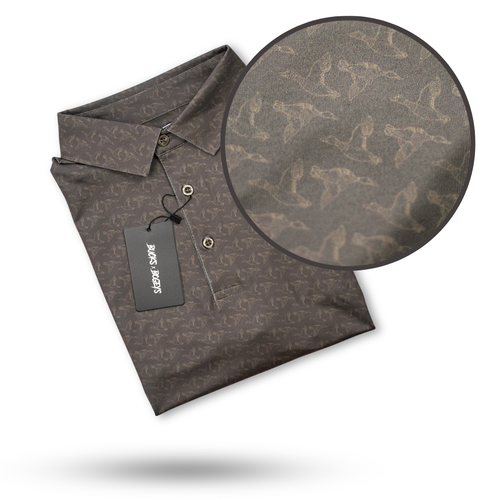 "Mallards" Golf Polo Bow Crew Apparel - Bow Hunting Lifestyle Apparel