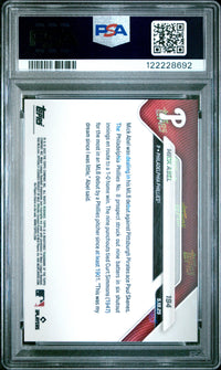 Graded 2025 Topps Now Mick Abel #194 Orange Foil /25 Rookie Baseball Card PSA 9 Mint