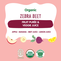 Organic Zebra Beet Fruit & Veggie Purée