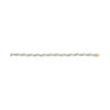 10k Yellow Gold 3.00 Cttw Round-Cut and Baguette-Cut Floral Link 7.25" Bracelet (I-J Color, I1-I2 Clarity)