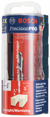 BOSCH 85903MC 1/4 In. x 1 In. Solid Carbide Double-Flute Downcut Spiral Router Bit