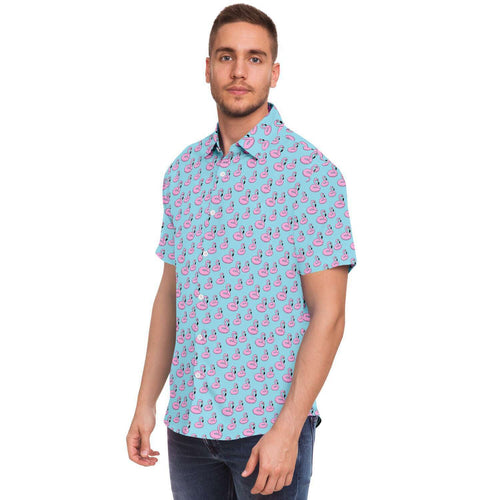 Flamingo Floatie Hawaiian Shirt